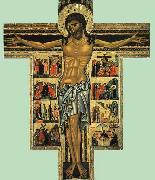 MASTER of San Francesco Bardi Crucifix with oil